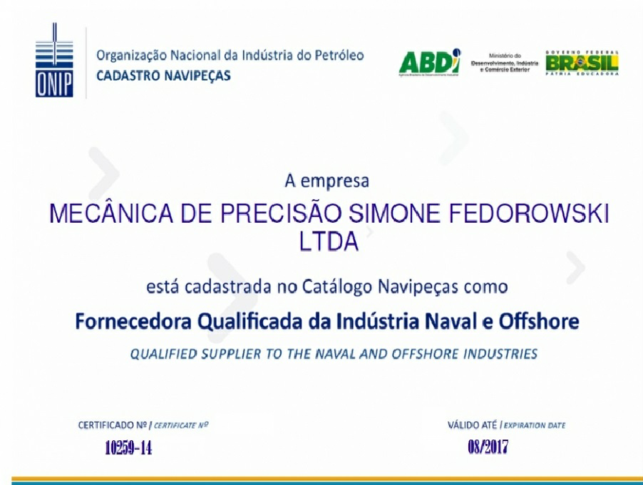 Mecânica de Precisão Simone Fedorowski LTDA