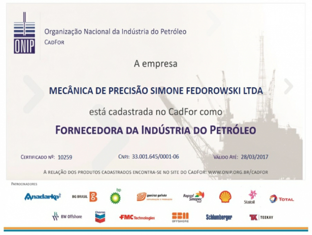 Mecânica de Precisão Simone Fedorowski LTDA